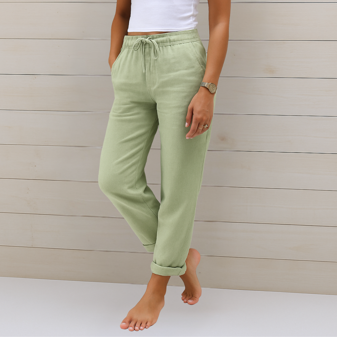 Linnea™ | Premium andningsbar linnebyxa med stretch