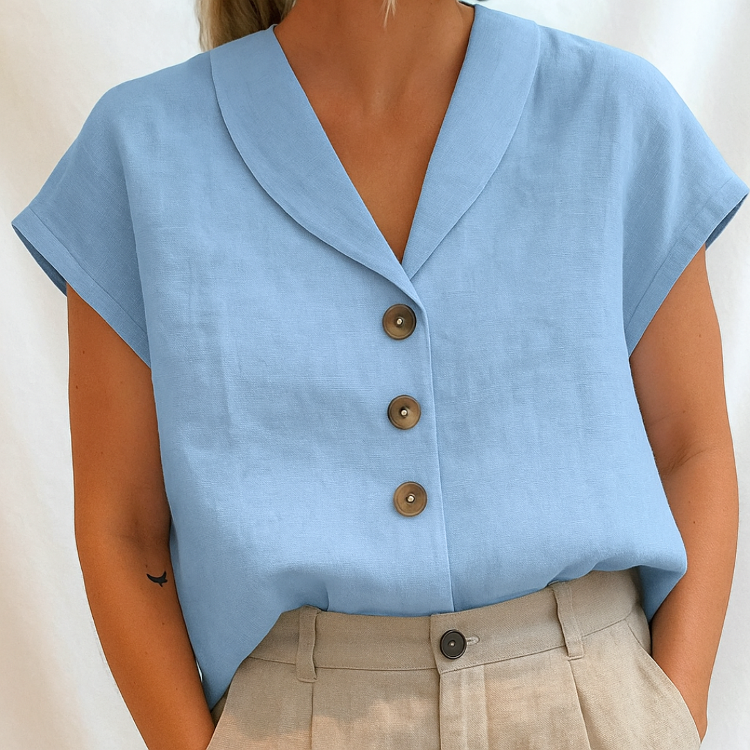 Manon™ | Elegant enfärgad blus