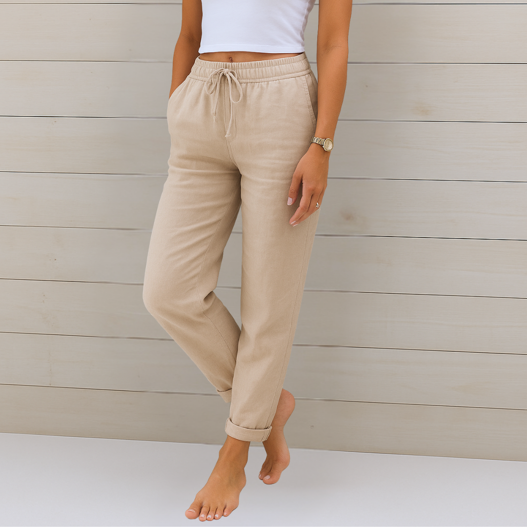 Linnea™ | Premium andningsbar linnebyxa med stretch