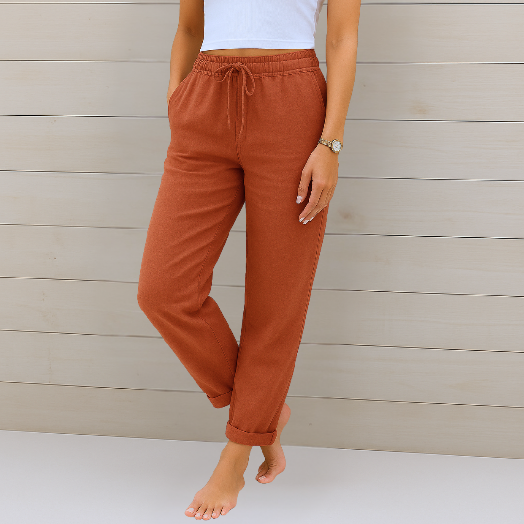 Linnea™ | Premium andningsbar linnebyxa med stretch
