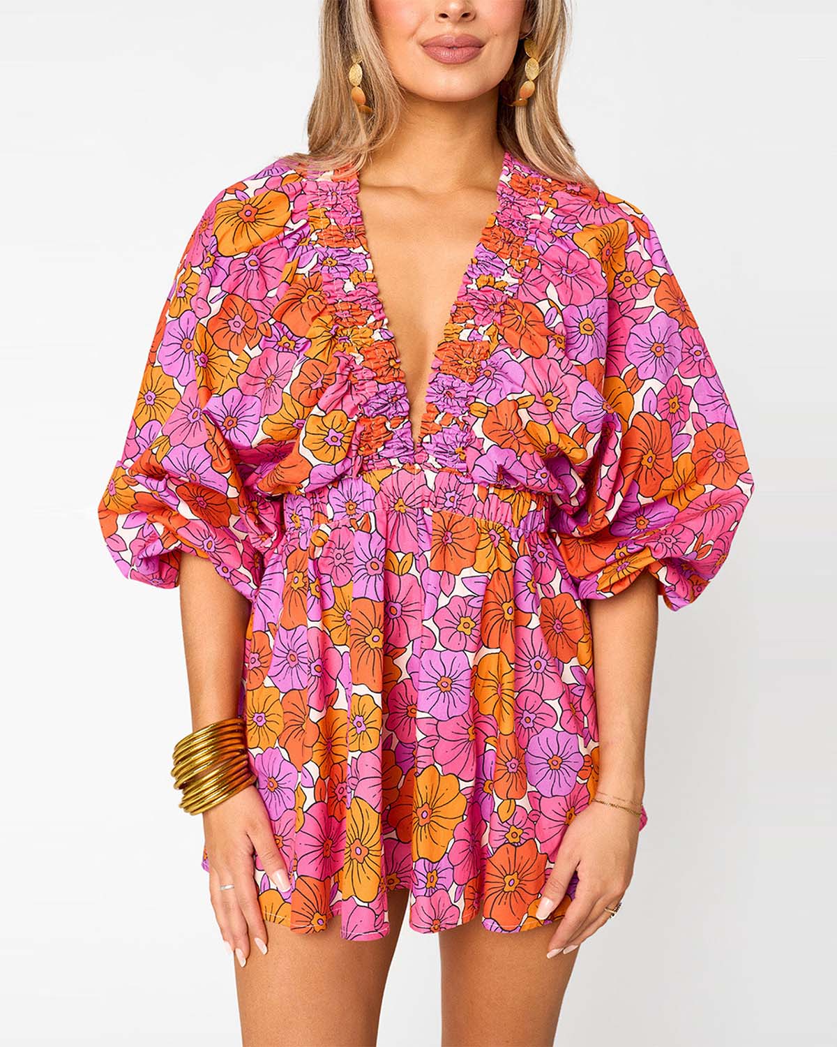 Denise™ | Trendig oversize romper med puffärmar