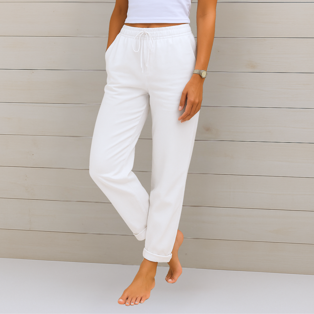 Linnea™ | Premium andningsbar linnebyxa med stretch