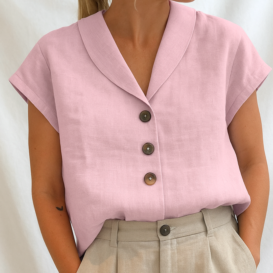 Manon™ | Elegant enfärgad blus