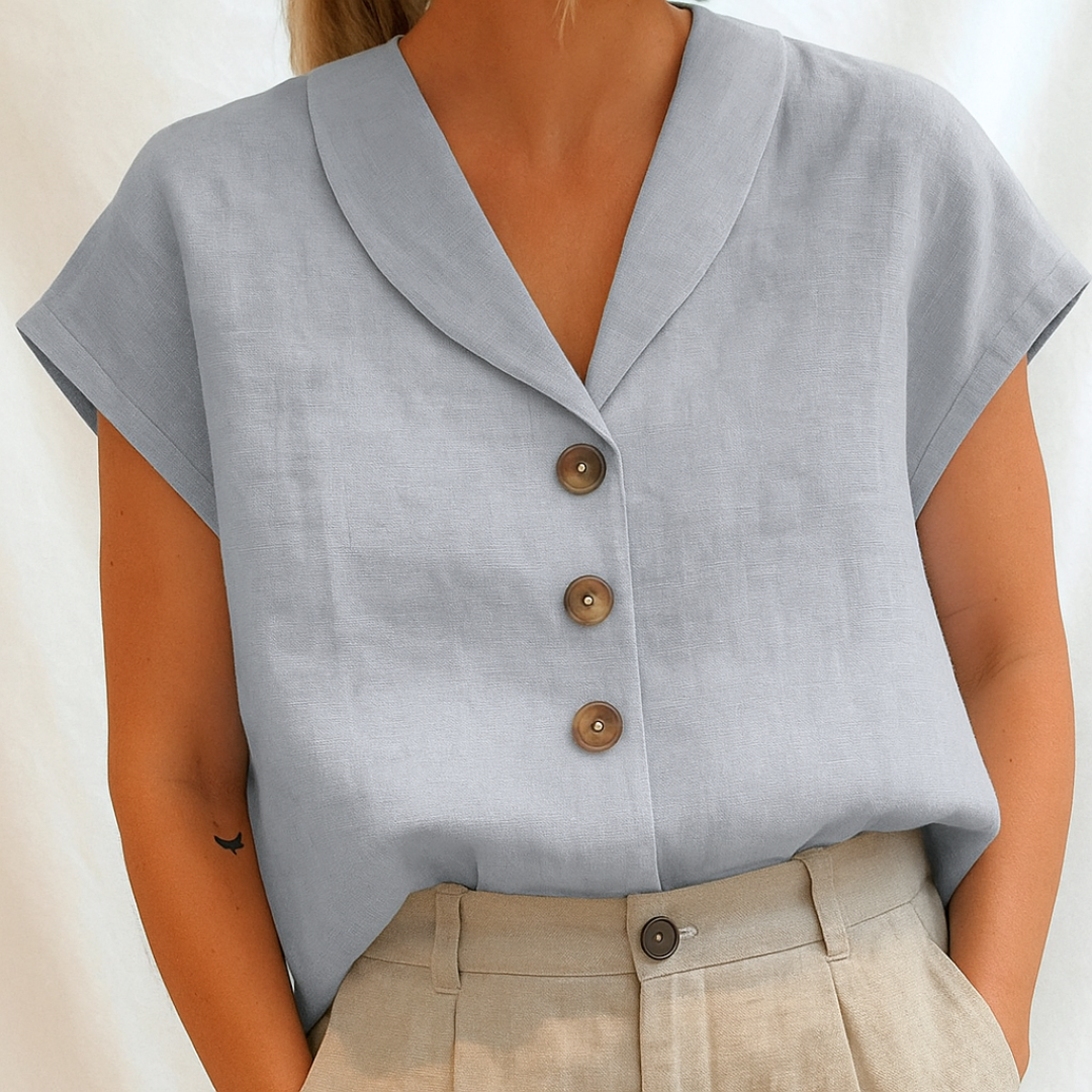 Manon™ | Elegant enfärgad blus