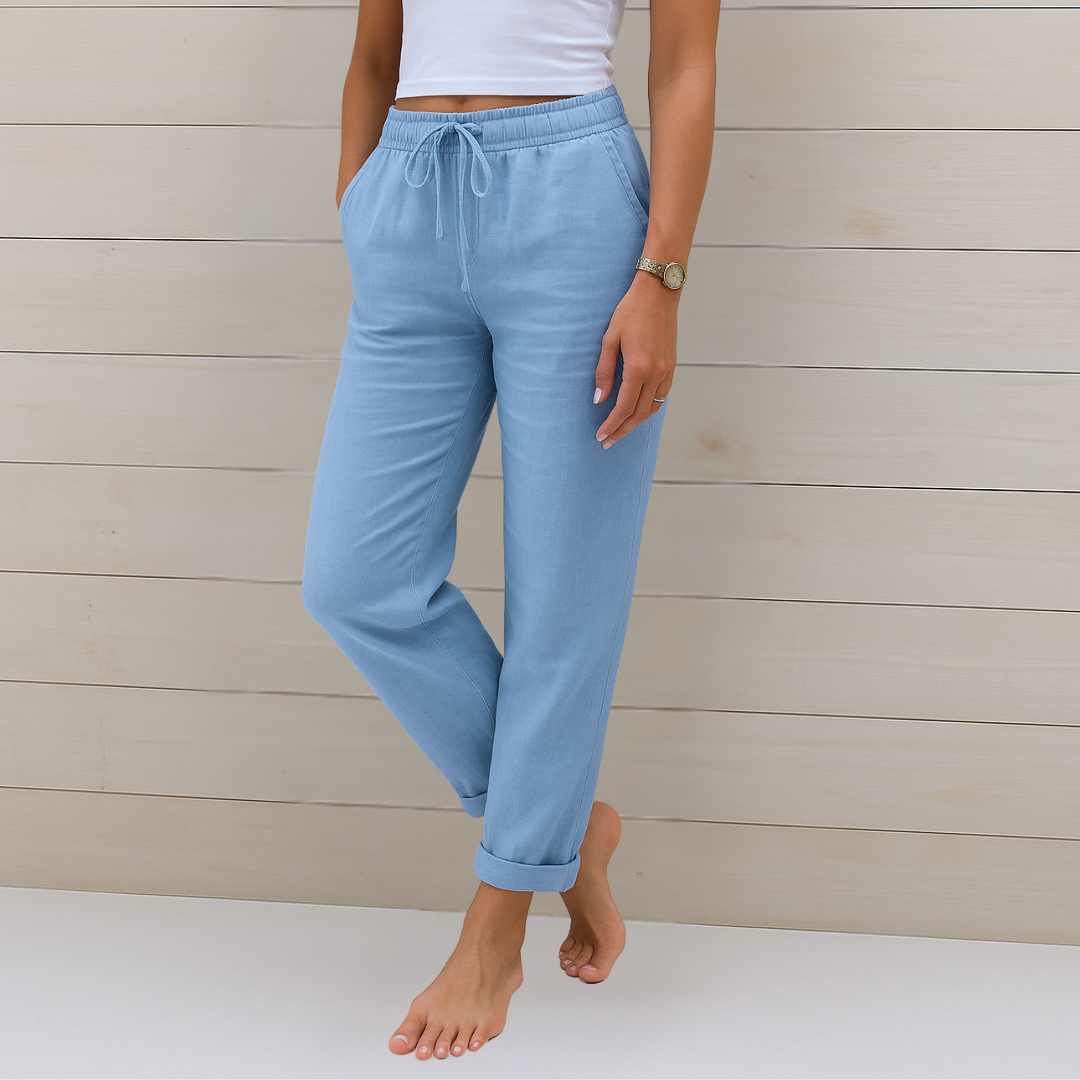 Linnea™ | Premium andningsbar linnebyxa med stretch