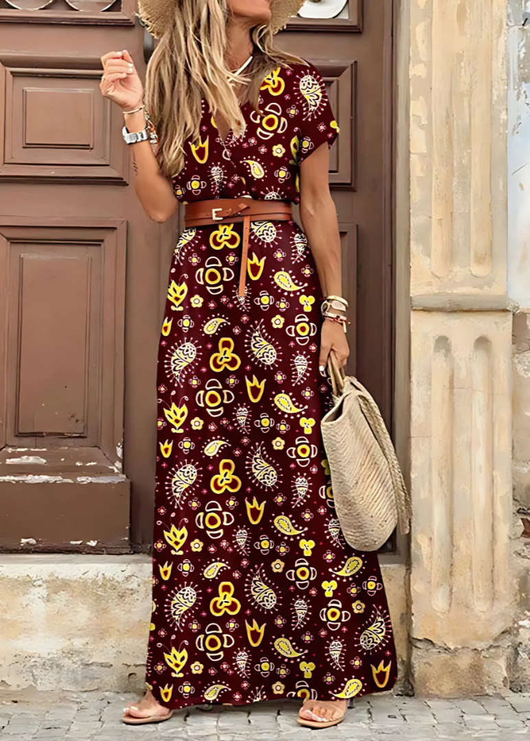 Mayra™ | Elegant boho maxiklänning