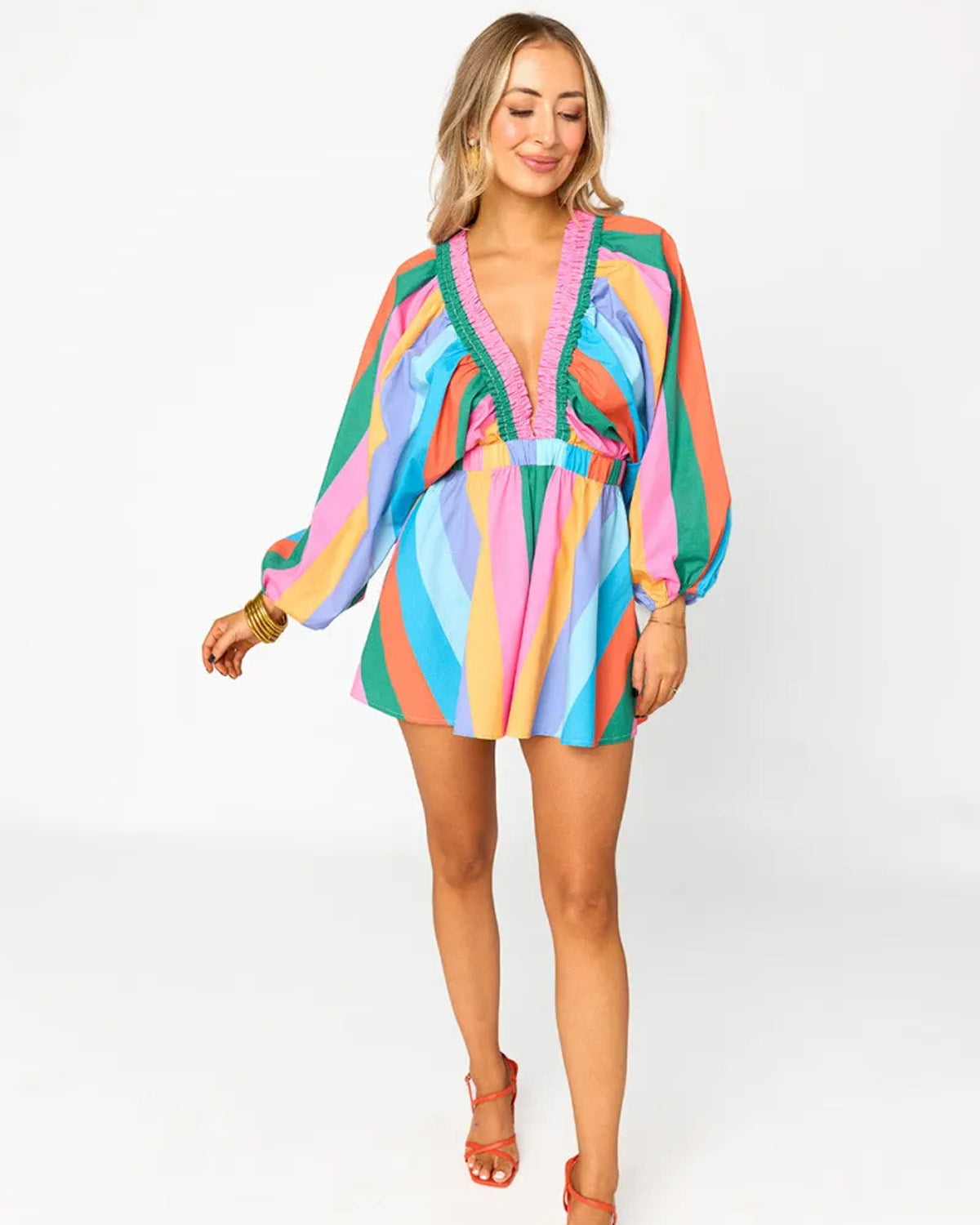Denise™ | Trendig oversize romper med puffärmar
